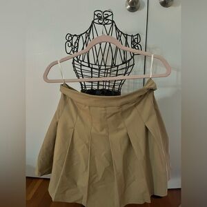 Sunday Best A-Line Skirt in Tan